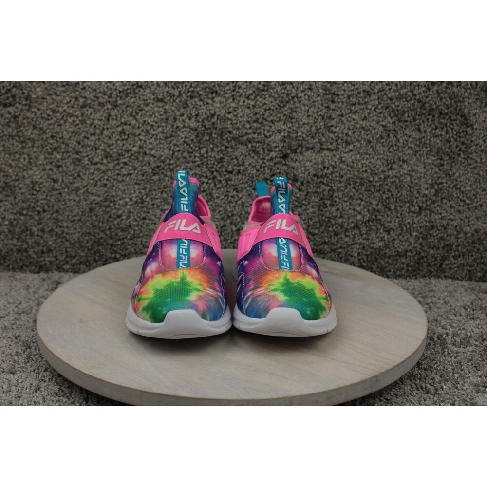 FILA Slip On Tie Dye Sneakers Girls 6.5 Athletic Lightweight New - Picture 2 of 7